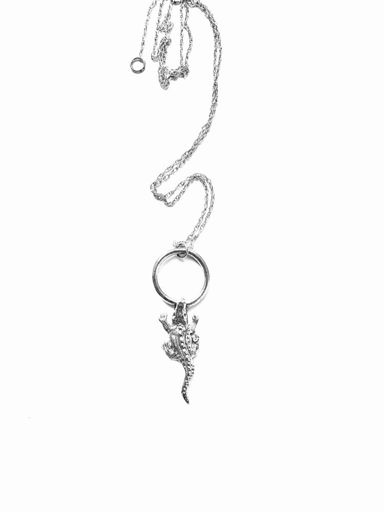Gator necklace Salt and Steel Jewelry Silver 