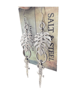 Leyla’s Folk Palms Salt and Steel Jewelry Silver with silver ear wire 