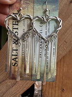 Sierra’s Heart earrings Salt and Steel Jewelry Single Hearts 