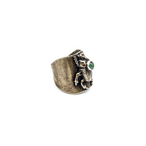 Bold Scarab Ring - Salt and Steel Jewelry