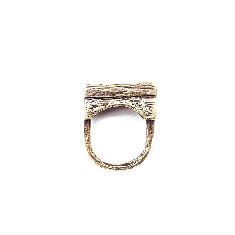 Chunky Brass Ring - Salt and Steel Jewelry