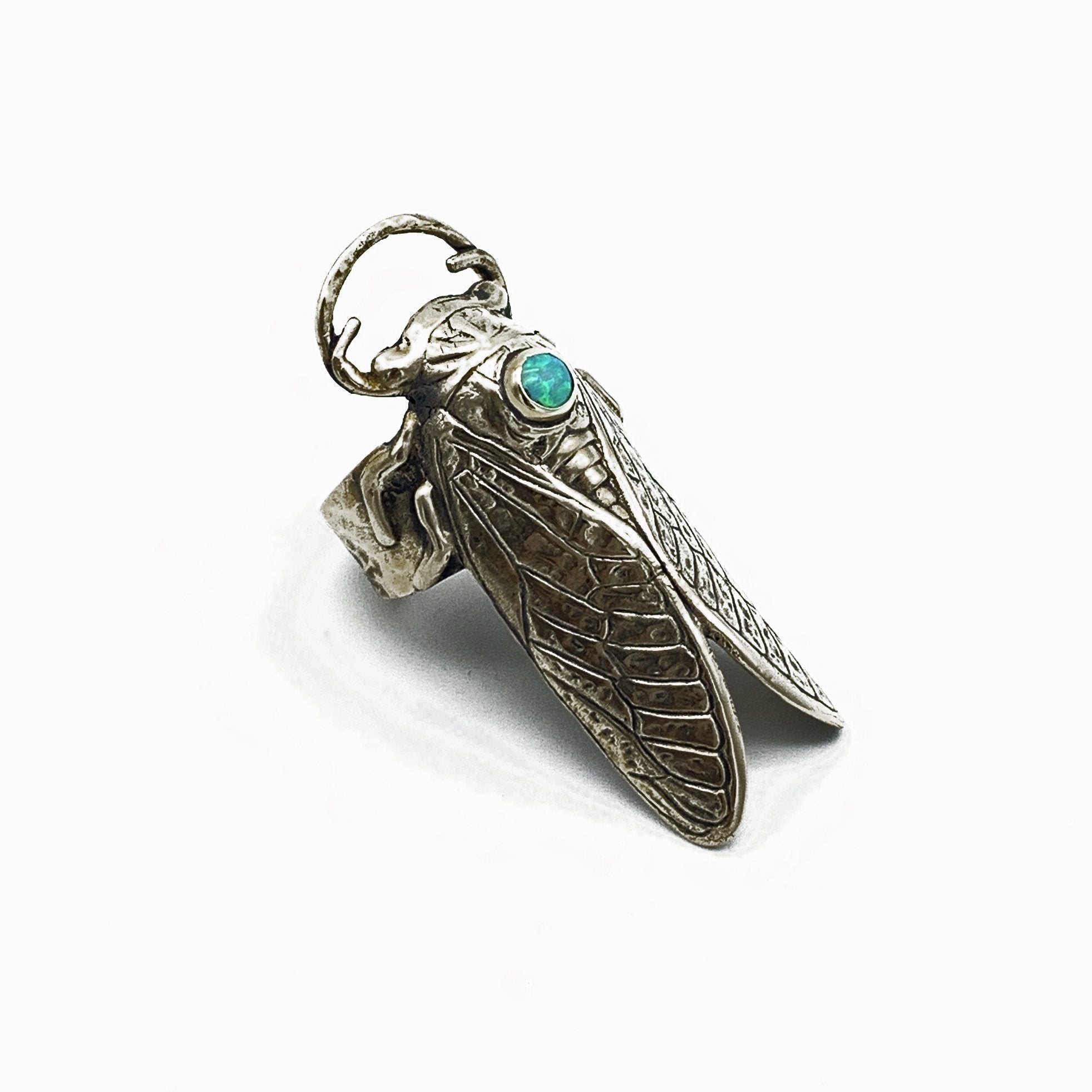 Salt and Steel Cicada Ring