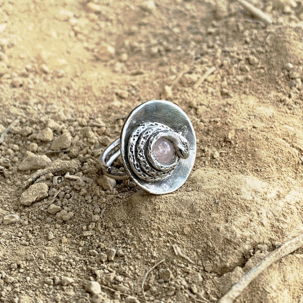 Coiled Swamp Snake Ring - Salt and Steel Jewelry