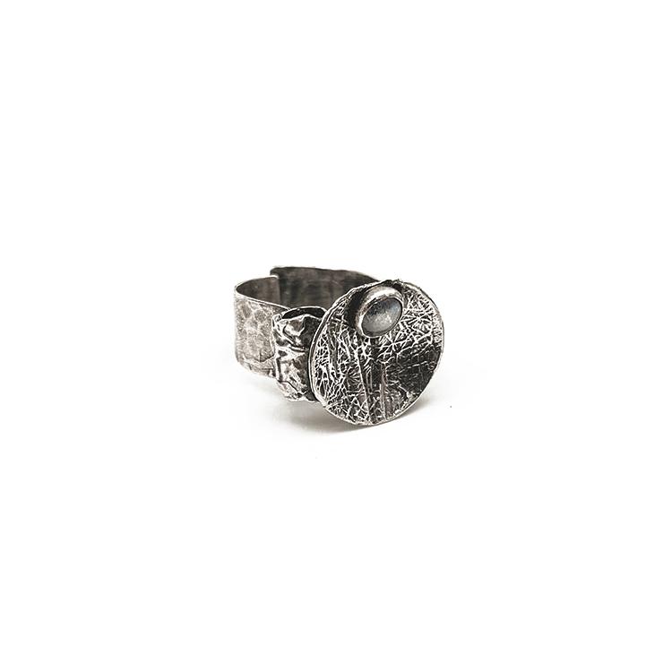 
            
                Load image into Gallery viewer, Dome Ring - Salt and Steel Jewelry
            
        