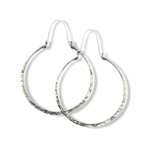 Drop Hoops earrings Salt and Steel Jewelry Brass 