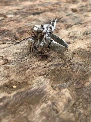 Lion Ring Rings Salt and Steel Jewelry 