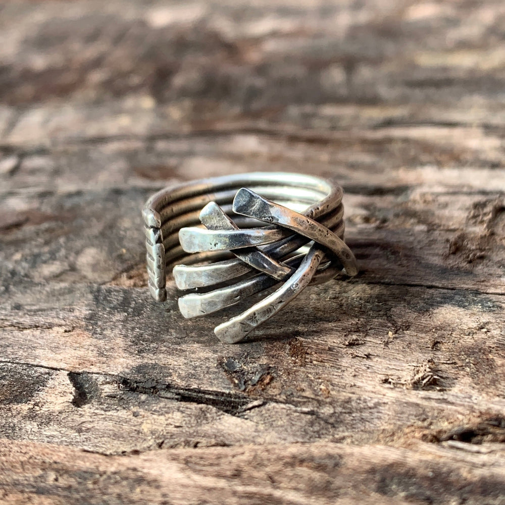 
            
                Load image into Gallery viewer, Roots Ring (variations) Rings Salt and Steel Jewelry #4 
            
        
