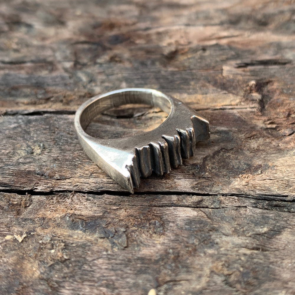 Textured stack ring Ring Salt and Steel Jewelry 