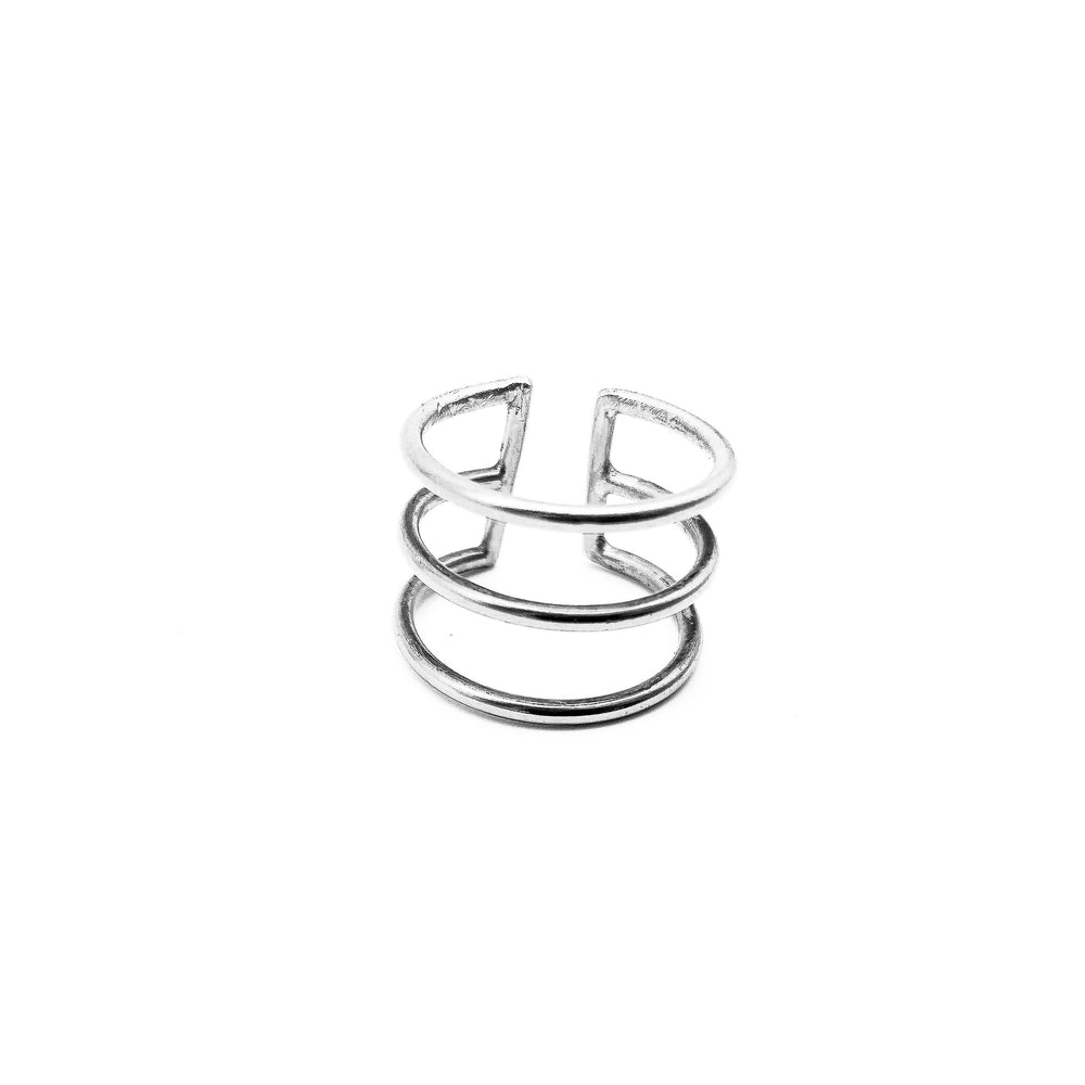 
            
                Load image into Gallery viewer, TriBand Ring - Salt and Steel Jewelry
            
        